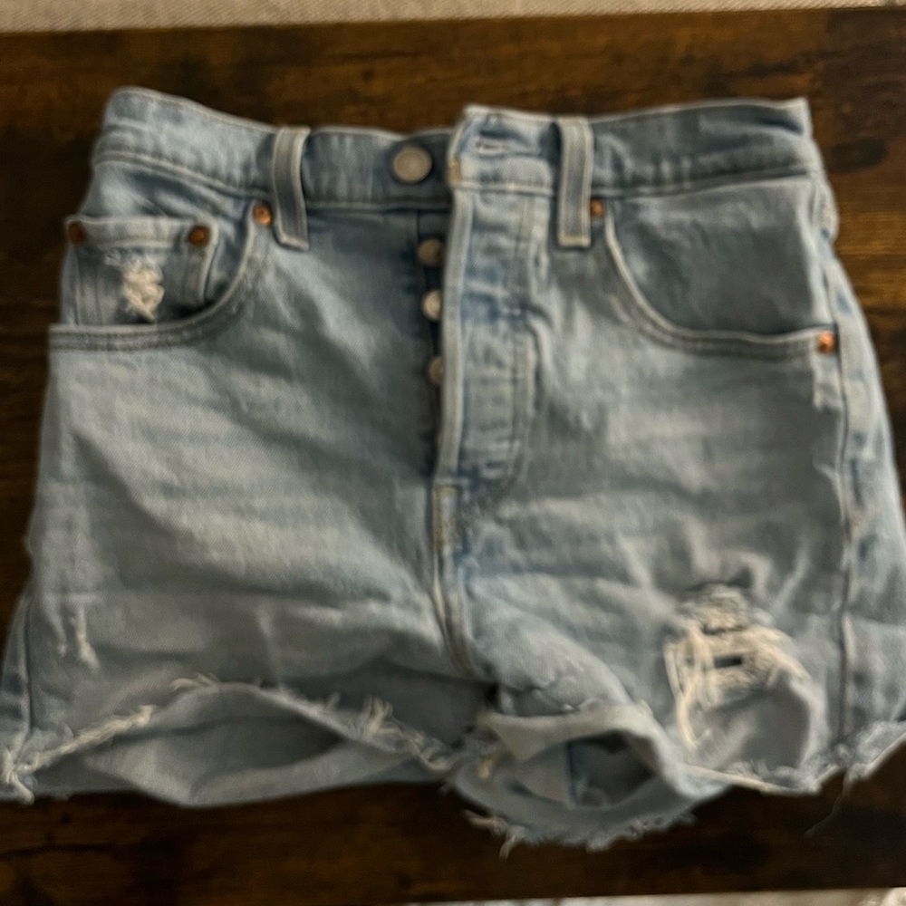 Levi’s Ribcage Denim Shorts